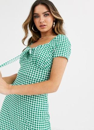 Крутое мягкое шикарное платье в клетку asos, трикотаж, комфорт, размеры!!!,,3 фото