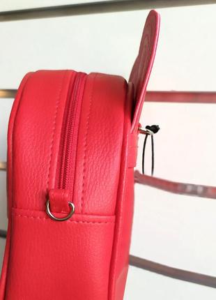 Рюкзак-сумка с ушками мыши, красный4 фото