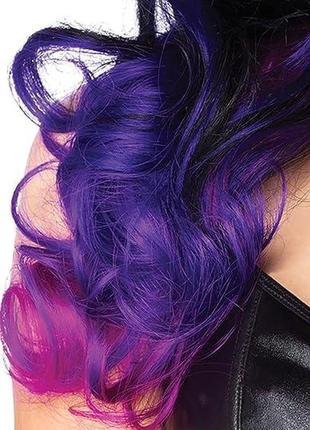 Парик leg avenue allure multi color wig black/purple3 фото