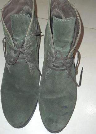 Ботильоны, ботиночки, скрытый невысокий каблук, на шнуровках5 фото