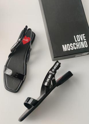 Черные босоножки бренд love moschino размер 392 фото