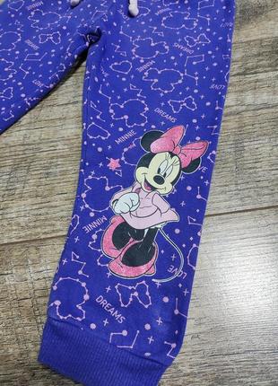 Штаны, disney, minnie mouse, р. 92-98, 2-3 года, длинна 51см8 фото