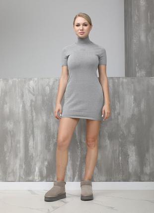 Сукня лого груди срібло текстиль 023180 - розмір l