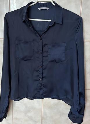 Синяя блуза / блузка1 фото