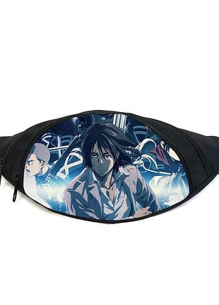 Поясна сумка бананка манга атака титанів attack on titan (gbat 026) gear bag чорна