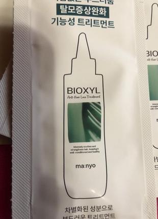 Маска проти випадіння волосся manyo bioxyl anti-hair loss treatment2 фото