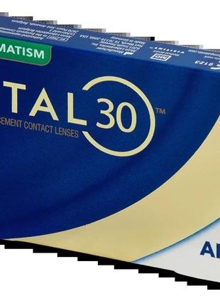 Акція 3+1 total30 for astigmatism тотал 30 8,4 контактные линзы  1 месяц астигматика