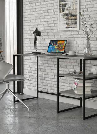 Письменный стол компьютерный frigate loft бетон. столы рабочие письменные лофт для дома и офиса1 фото