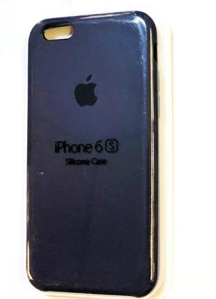 Оригинальный чехол sicone case на iphone 6/6s синего цвета1 фото