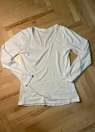 Лонгслів кофта базова в рубчик