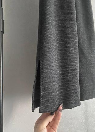 Детские брюки палаццо для девочки подростка серые графит плотные брюки палаццо...