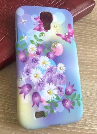 Пластиковий чохол з камінчиками swarovski для samsung galaxy s4 колір №12 фото