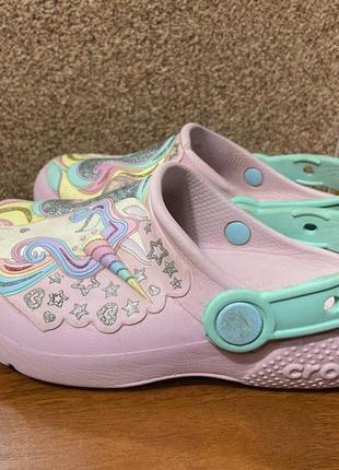 Кроксы unicorn р.28 с10 единорог crocs 18 см4 фото