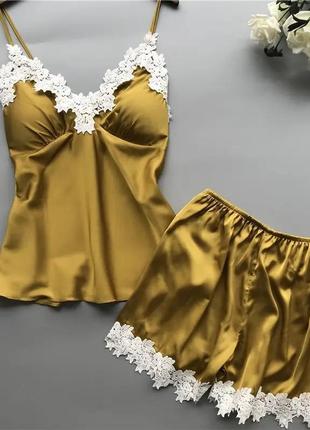 Атласна піжама 💕💕💕