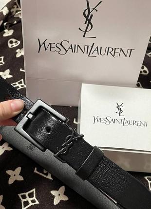 Ремень ysl кожаный7 фото