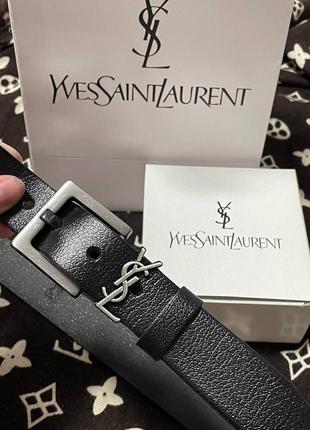 Ремень ysl кожаный6 фото