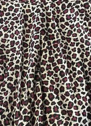 Юбка леопардовая