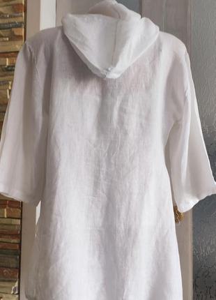 Max mara пиджак льняной туникальняная футболка с капюшоном  льняной плащ италия лен2 фото