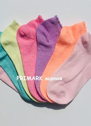 Низкие носки для девочки primark