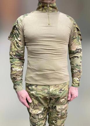 Военная форма combat (убакс + брюки), коттон (хлопок), мультикам, размер m, форма зсу, тактическая одежда