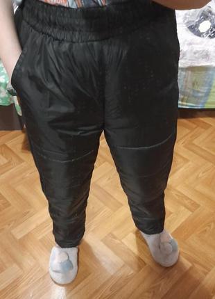 ❤️штаны плащевка+флис+синтепон, разные размеры, замеры в описании👇