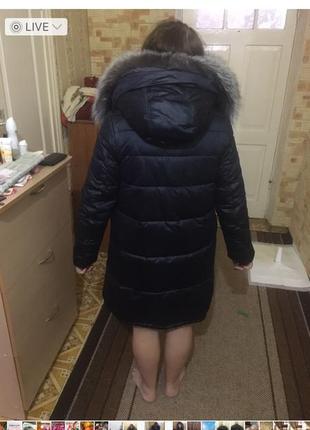 Пальто зимнее женское, новый.натуральный воротник.2 фото
