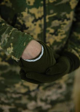 Рукавиці палі олива фліс, краща якість, оригінал ua 6