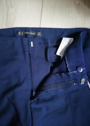 Темно синие брюки со стрейчем4 фото