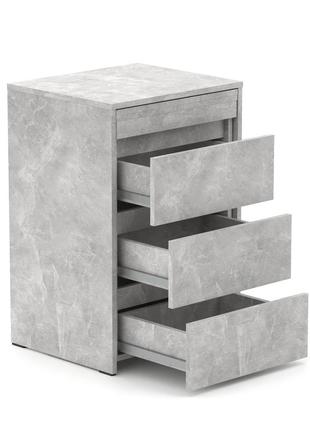Стіл-комод трансформер shiron бетон із 3 ящиками. столи смарт розкладні. комп'ютерний письмовий для дому3 фото