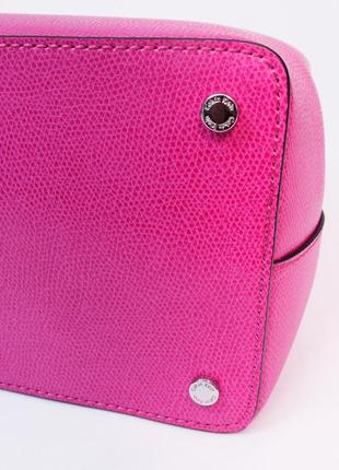 Женская розовая кожаная сумка-тоут на плечо calvin klein tote7 фото
