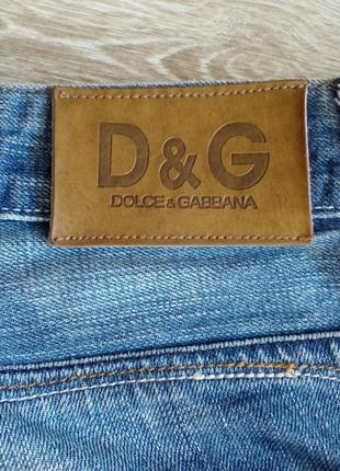 Джинсовые бриджи, шорты, xs - s - 27 d&g dolce & gabbana (оригинал)2 фото