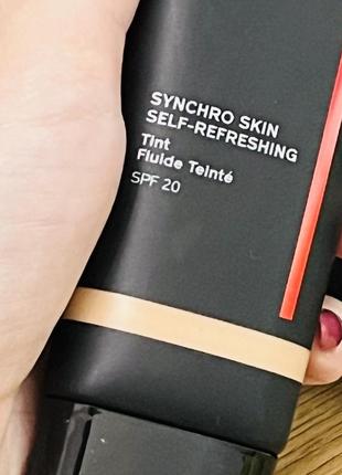 Оригінал shiseido synchro skin self-refreshing tint fluide spf20 тональний флюїд 315 medium2 фото
