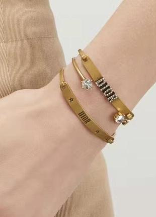 Браслет браслеты винтажное золото в стиле dior1 фото