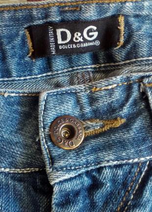 Джинсовые бриджи, шорты, xs - s - 27 d&g dolce & gabbana (оригинал)