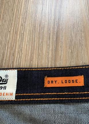 Мужские плотные деним джинсы superdry dry loose5 фото