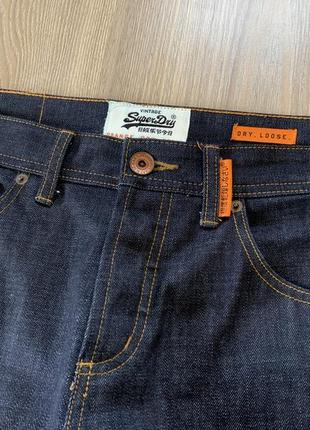 Мужские плотные деним джинсы superdry dry loose3 фото