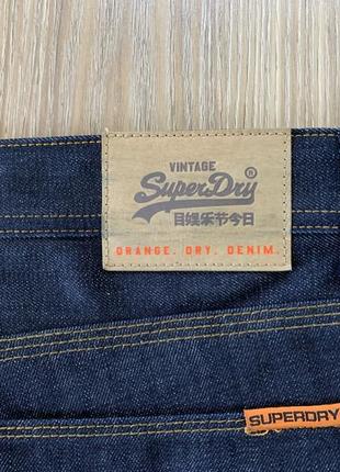 Мужские плотные деним джинсы superdry dry loose6 фото