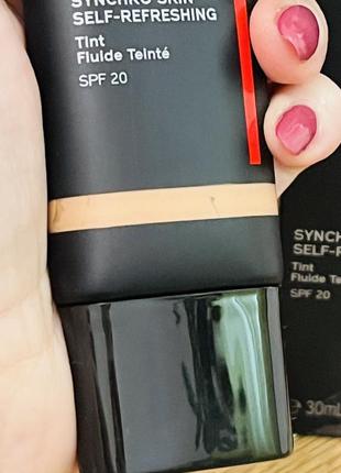 Оригінал shiseido synchro skin self-refreshing tint fluide spf20 тональний флюїд 325 medium2 фото