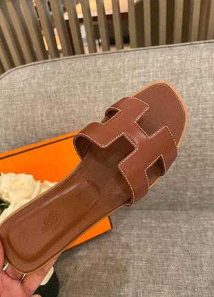 Шлепанцы люкс в стиле hermes