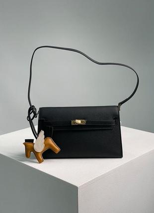 Сумка жіноча через плече шкіряна hermes kelly pochette