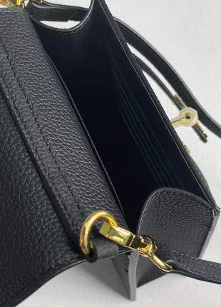 Сумка женская через плечо кожаная hermes kelly pochette5 фото