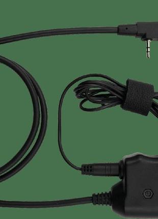 Тактична гарнітура кнопка для рації ptt earmor m52 ptt for motorola dp44xx, dp46xx, dp48xx series чорни vt_33