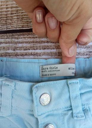 Джинсовые шорты zara 6