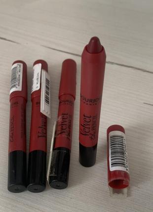 Помада карандаш тон 16 rouge divin bourjois2 фото