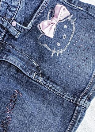 Спідниця джинс від h&m hello kitty2 фото