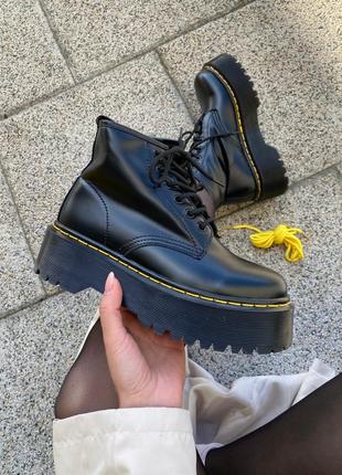 👟 черевики dr. martens jadon ankle  black (хутро)   мартінси    / наложка bs👟