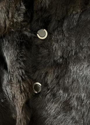 Шуба женская натуральная черная коричневая полушубок большой размер2 фото