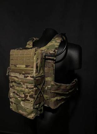 Штурмовий рюкзак на задню панель плитоноски під гідратор cordura d1000 multicam