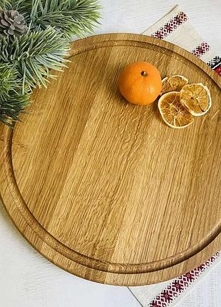 Дошка для піци дубова керамклуп 35*2 см