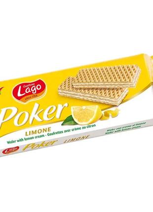 Вафлі lago poker limone, 150 г (код: 03663)